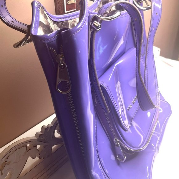 Ted Baker Lilac Patent Leather Handbag – Vintage 2000s – Excellent Condition - Picture 10 of 12